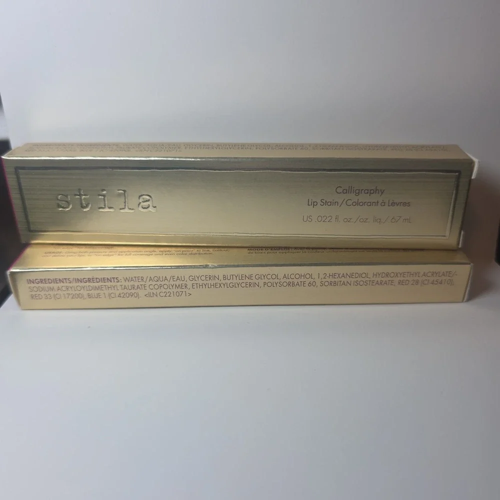 Stila Calligraphy Lip Stain Tint NIB Margaret Set Of 2‎